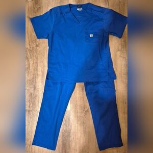Mens Carhartt Blue Scrub Set Modern Fit Xl